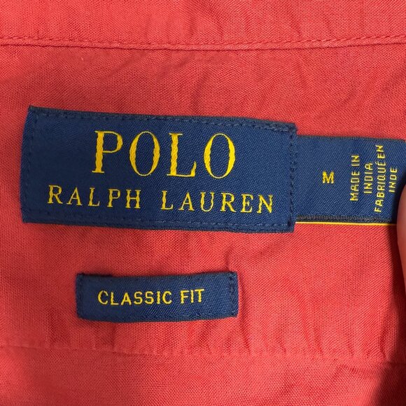 Men's‎ POLO RALPH LAUREN "Classic Fit Camp Shirt" Short Sleeve- Size M - Picture 7 of 10
